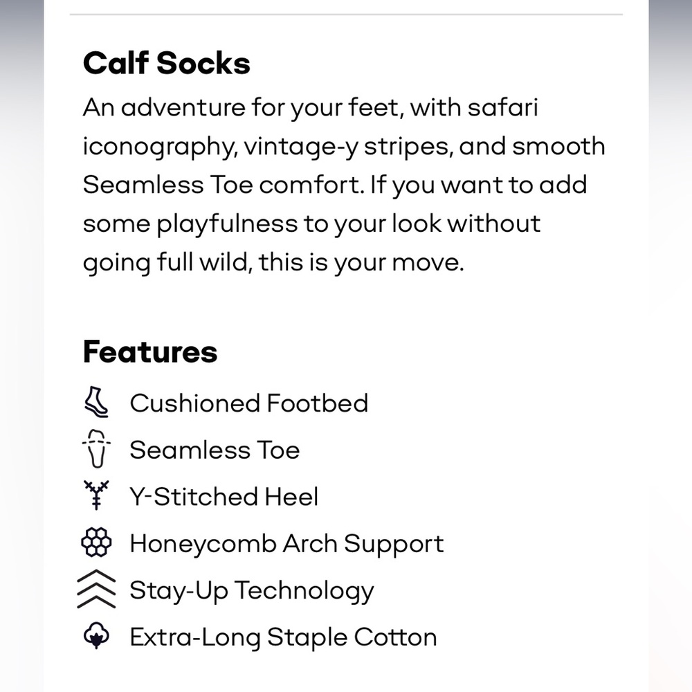 Bombas safari stripe calf socks 🐘 - Picture 10 of 12
